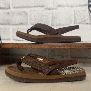 Reef Brown Toddler Flip Flops Shoes Size 8